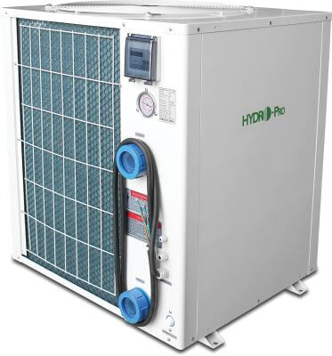 Hydro-Pro Heat pump steel white vertical 18