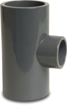 Profec Reducer T-piece 90° PVC-U glue socket grey