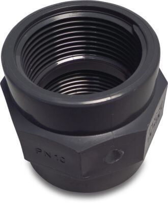 VDL Adaptor socket PVC-U 10bar female thread grey