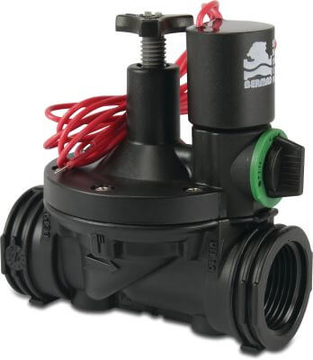 Bermad Solenoid valve fibreglass reinforced nylon 10bar female thread black 200