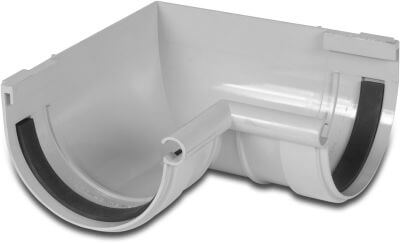 Inside corner 90° PVC-U ring seal grey type AI 25