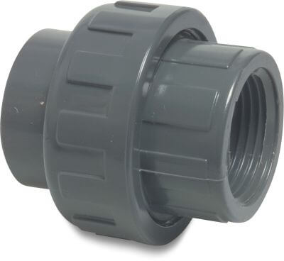 Profec Union adaptor PVC-U imperial glue socket x male thread white