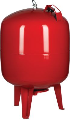 Profec Membrane pressure tank steel 10bar female thread red vertical
