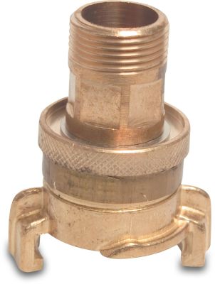 Quick coupler brass 25bar male thread swivel