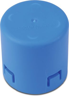 Cap plastic socket blue