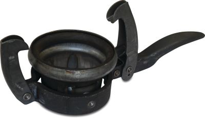 Quick coupler steel female part Perrot x butt welding black Perrot