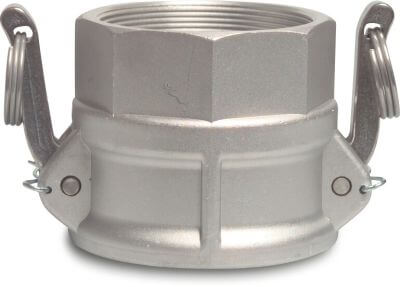 Quick coupler aluminium female part Camlock x female thread type Camlock D