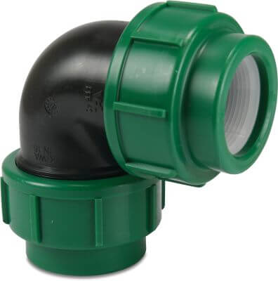 VDL Elbow 90° PP compression black/green