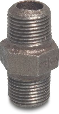 Profec Nr. 280 Nipple cast iron black DVGW 25 bar male thread