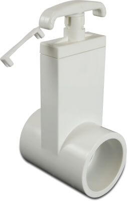 Gate valve PVC-U 3,5bar imperial glue socket white
