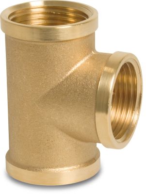 Nr. 130R T-piece 90° brass 40bar female thread
