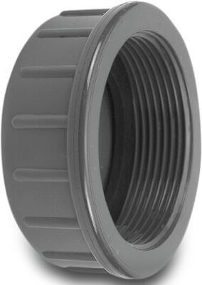 VDL Cap PVC-U female thread grey type plain