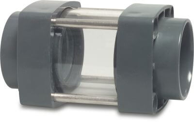 Profec Sight glass PVC-U glue socket transparent