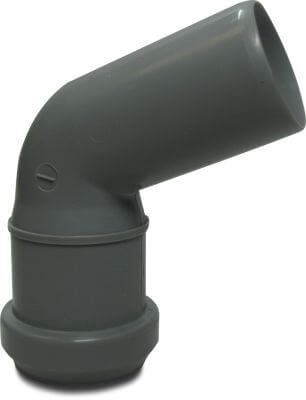 Bend 67° PP spigot x ring seal grey