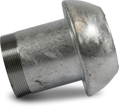 Quick coupler adaptor steel male part Perrot x male thread Perrot