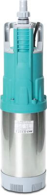Submersible pump stainless steel 304 hose tail x male thread x hose tail blue Multi IP Multi stage AUTO