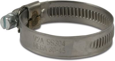 Profec Wormdrive hose clip stainless steel 304 W4 