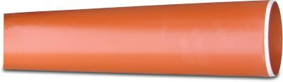 Drainage pipe PVC-U KOMO/BENOR plain redbrown