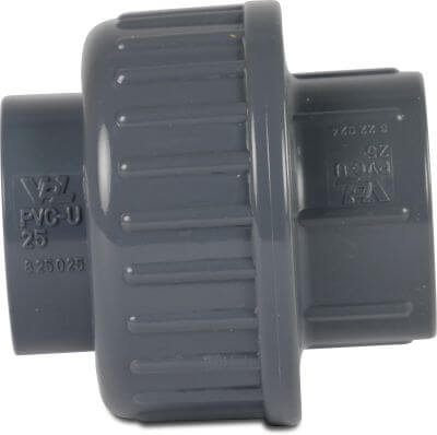 VDL Union coupler PVC-U 16 bar glue socket grey type B