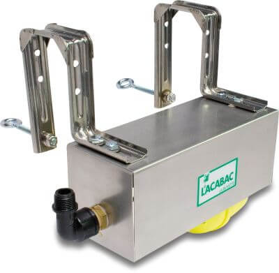 La Buvette Float-valve unit with protective cover stainless steel 3 bar type Lacabac