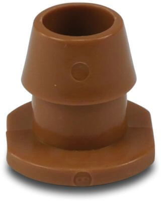 NaanDan Connector plastic push-in x taper F brown stand 52