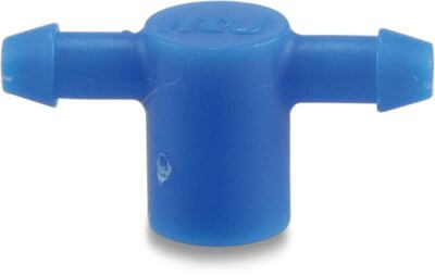 Barbed plug valve PP taper F blue type Click Tif