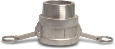 Quick coupler stainless steel 316 female part Camlock x male thread type Camlock B