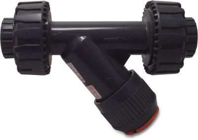 Non return valve PVC-U glue socket grey