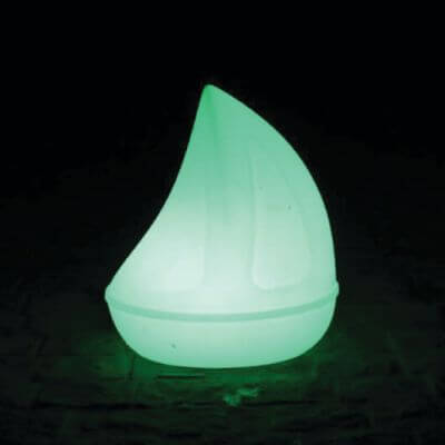 Floating pool LED light Sailing boat