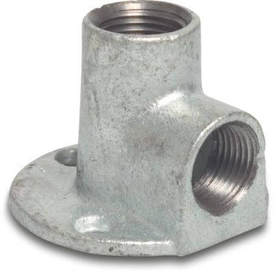 Profec Nr. 471 Deck elbow 90° cast iron DVGW 25bar female thread