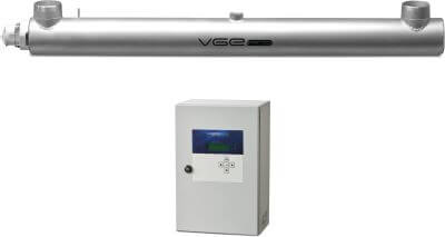 VGE Pro Low pressure lamp UV system, Control Monitor+