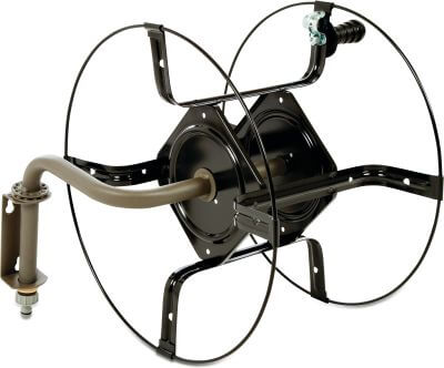 Hose reel steel grey/black