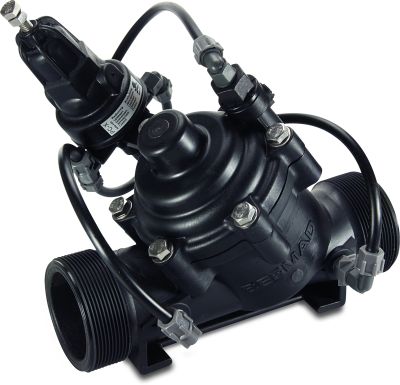 Bermad Pressure reducing valve fibreglass reinforced nylon 10bar male thread black 100 3-way