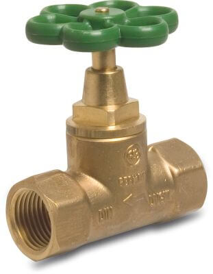 Globe valve brass DVGW 10bar female thread 1105