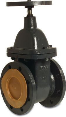 Profec Gate valve cast iron GG 25 10bar DIN flange black 200