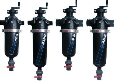 Azud Semi-Automatic filter fibreglass reinforced nylon 10bar male thread black