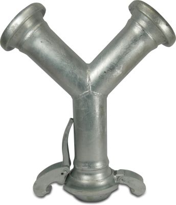 Quick coupler Y-piece steel male part Bauer x female part Bauer x female part Bauer type Bauer