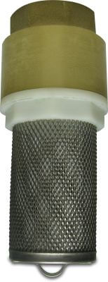 Profec Foot valve spring loaded brass 10bar female thread