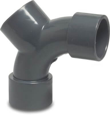 VDL Y-Bend PVC-U 16bar glue socket grey