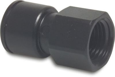 Speedfit Adaptor socket POM 10bar push-in x female thread black Super