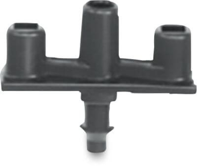 NaanDan Butterfly barb plastic barbed x taper M black