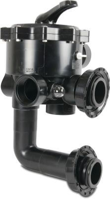Pentair 6-way valve female thread Pentair 6-way valve + piping kit