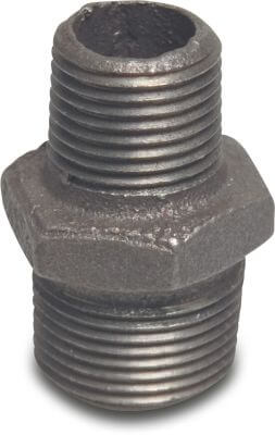 Profec Nr. 245 Reducer nipple cast iron black DVGW 25 bar male thread
