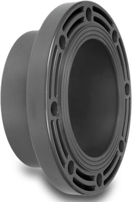 VDL Flange adaptor PVC-U 10bar glue socket grey