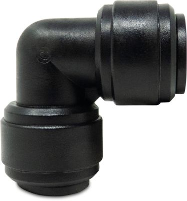 Elbow 90° POM WRAS push-in black Aquaspeed