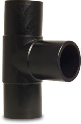 Profec T-piece 90° PE100 DVGW spigot black