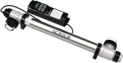 Norsup UV-C disinfection unit 2 bar glue socket/glue spigot x female thread type Supernova Timer