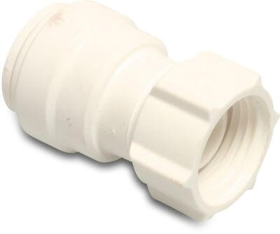 Speedfit Adaptor socket POM DVGW/KIWA/WRAS 10bar push-in x female thread white