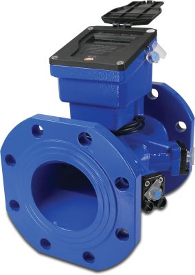 Profec Ultrasonic water meter cast iron MID 16bar DIN flange blue Class 2