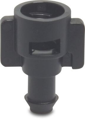 NaanDan Adaptor plastic bayonet F x barbed/push-in black